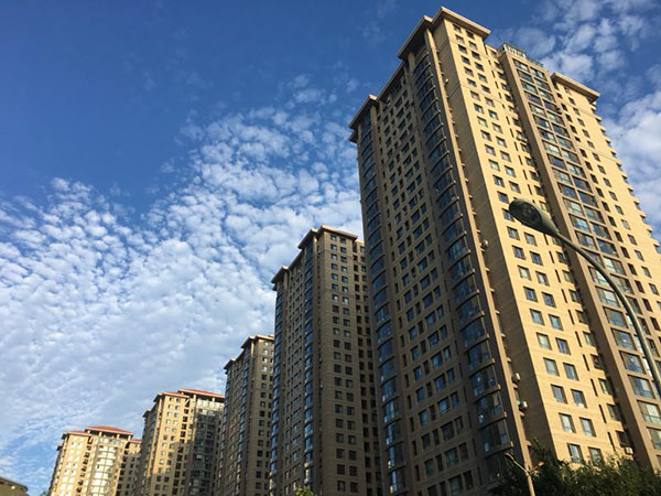 博贏建筑與敬業達合作施工廊坊孔雀城大公館外墻裝飾裝修項目