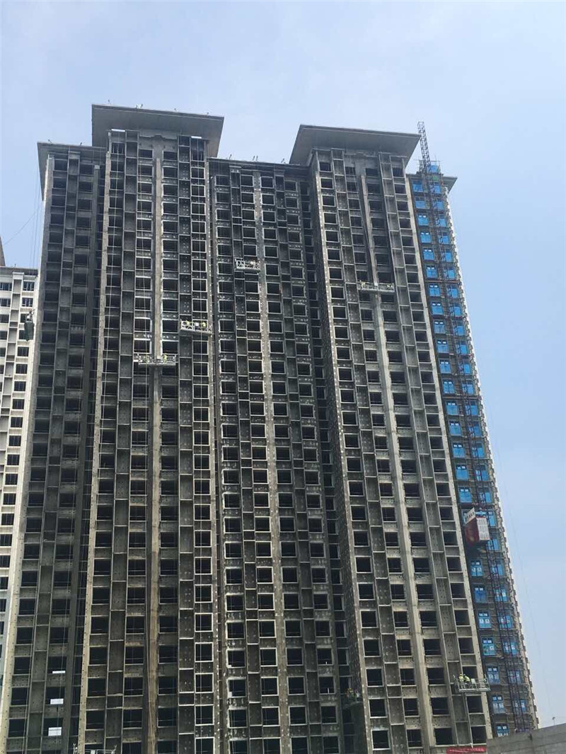中海安置房外墻涂料施工人員共計(jì)166人